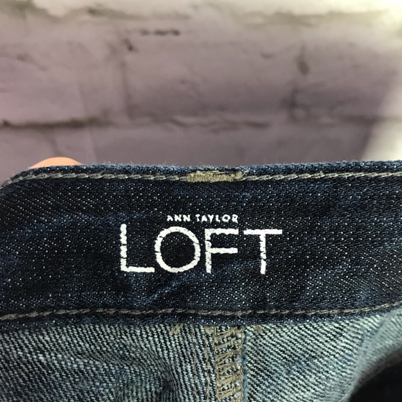 Loft Ann Taylor Slim Boyfriend Distressed Jeans 2 - Picture 5 of 8